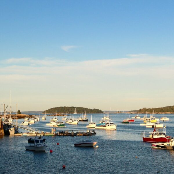 a view of Stonington Harbor